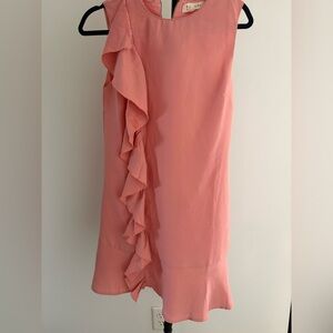 Vintage Vanilla Bay Asymmetrical Peach Dress